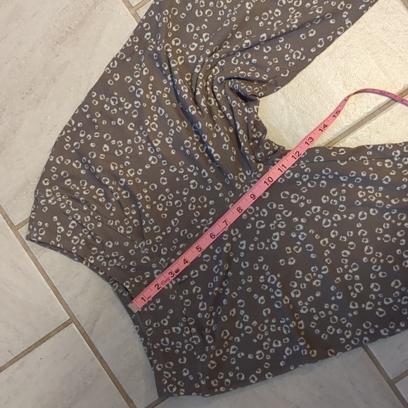 Tart Intimates Long Sleeve/Leg Lightweight Pajamas Gray/Off White Size S - Picture 5 of 8